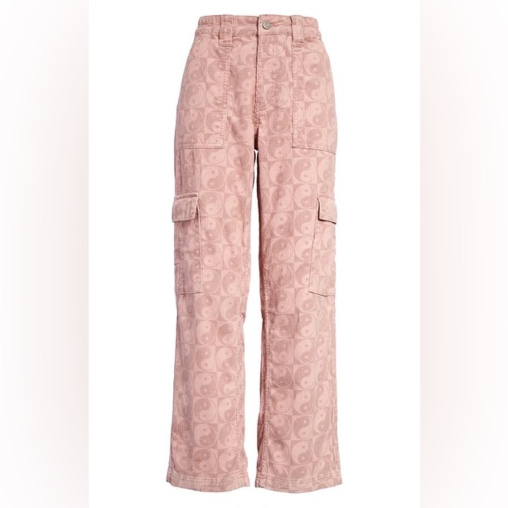 PacSun Mauve Yin & Yang Corduroy
Cargo Elastic Waist Pants